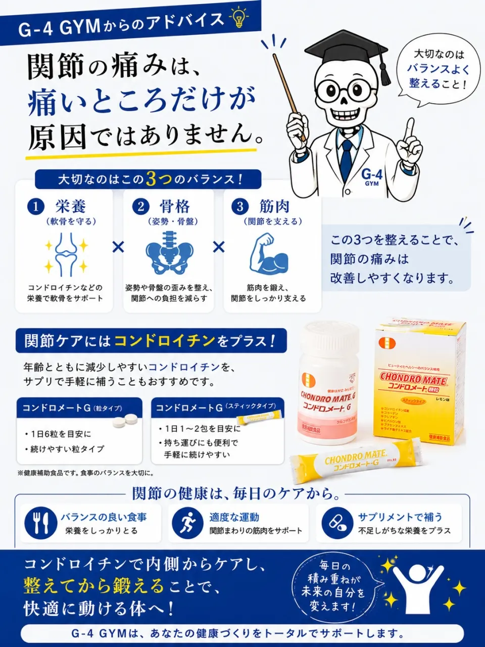 関節痛でお困りのへ！
